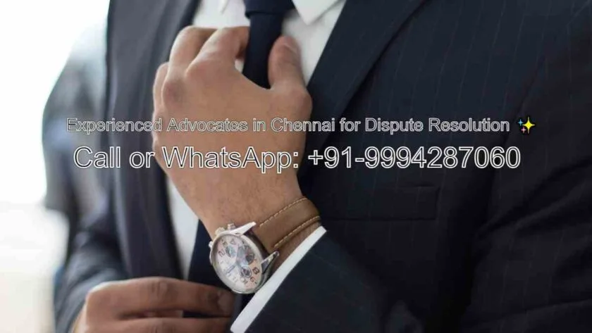 Experienced Advocates in Chennai for Dispute Resolution
