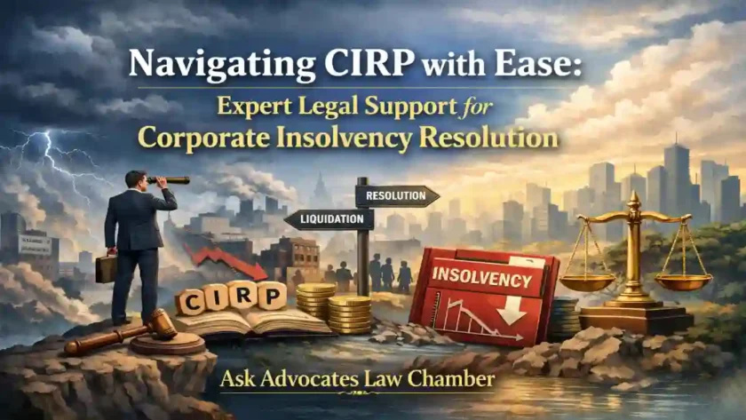 Navigating CIRP with Ease: Expert Legal Support for Corporate Insolvency Resolution