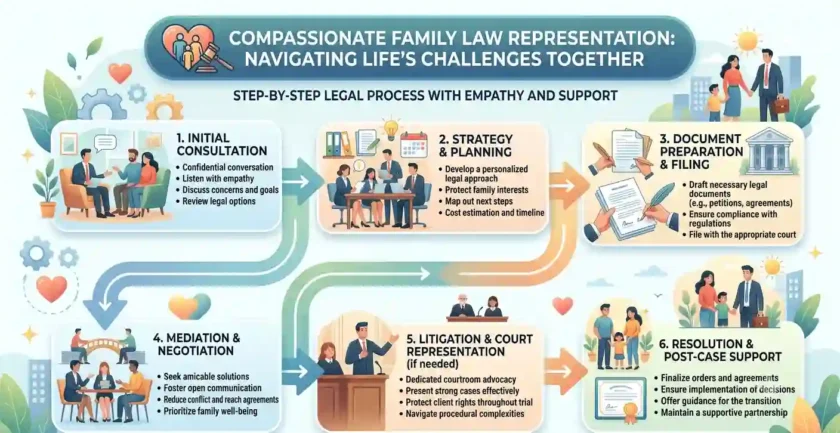 Compassionate Family Law Representation_ Navigating Life Challenges Together- Infographic Image