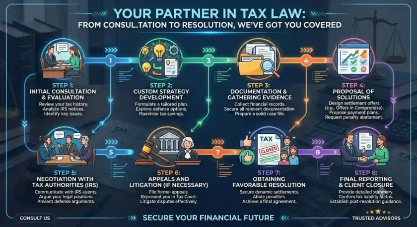 Your Partner in Tax Law: From Consultation to Resolution, We've Got You Covered